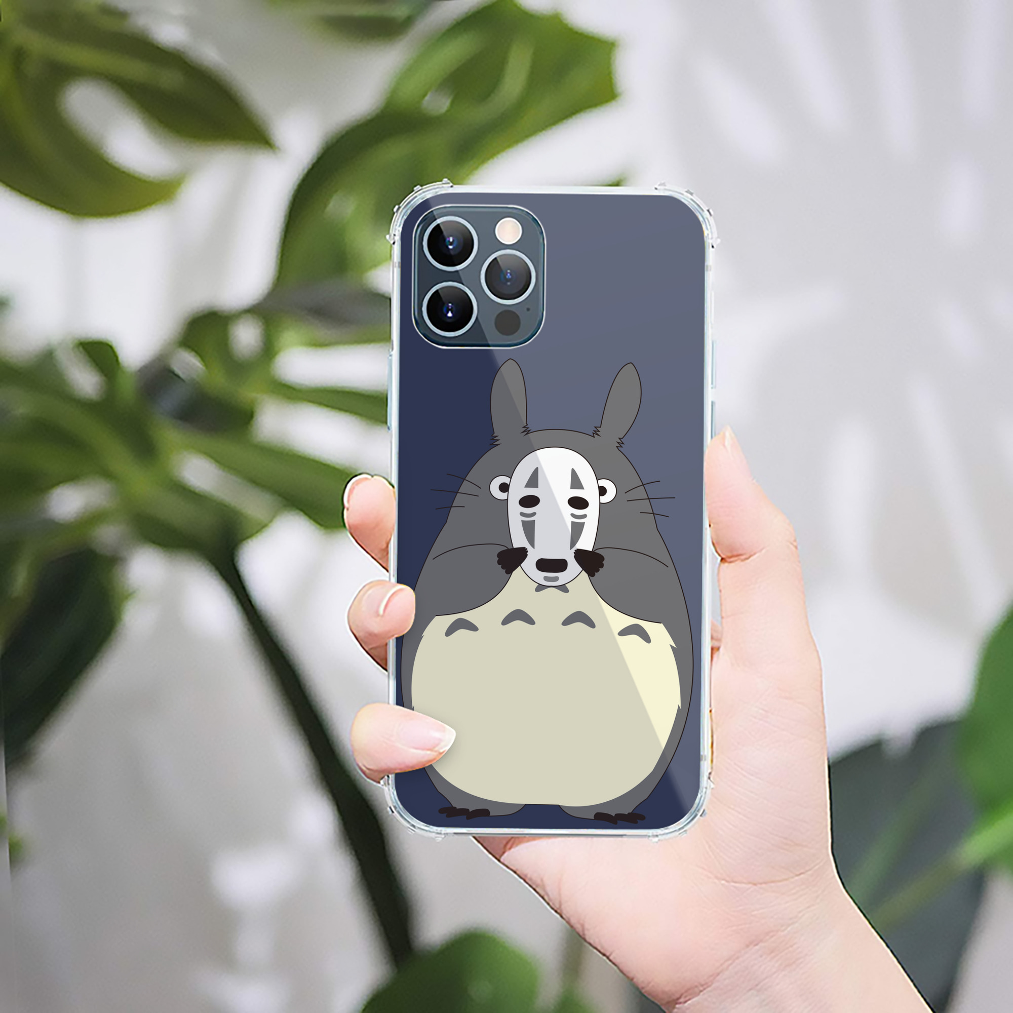 （画像用） となりのトトロ 草壁メイ 草壁サツキ My Neighbor Totoro Satsuki Kusakabe Mei Kusakabe 【iPhone 12シリーズ対応】透明スマホケース（クリアソフトケース）
